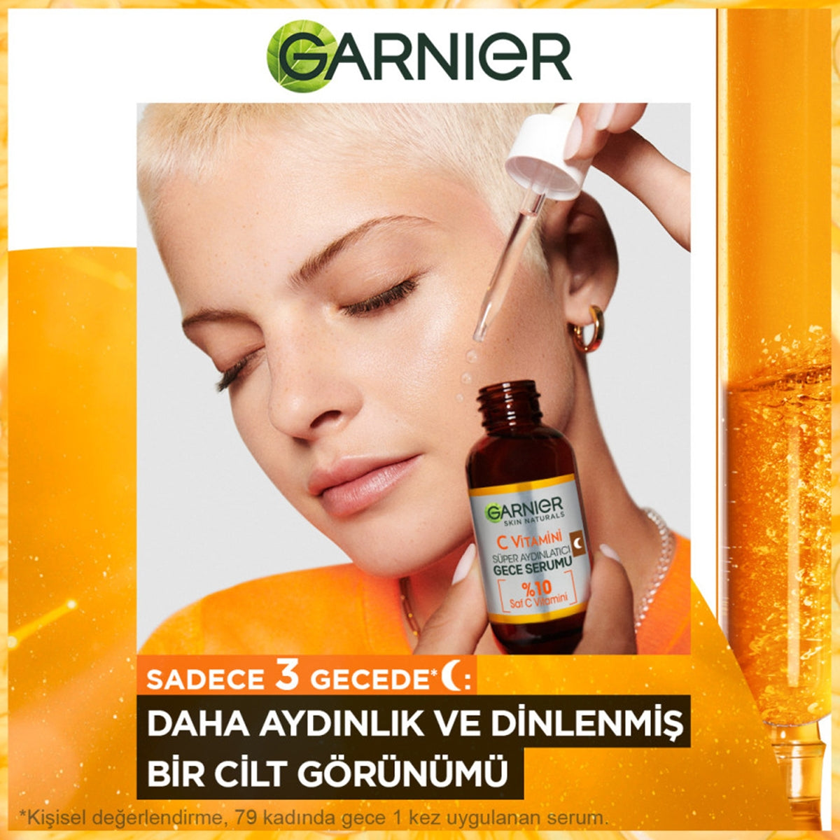 Yüz Bakım Serumu Süper Aydınlatıcı Gece C Vitamini 30 ml