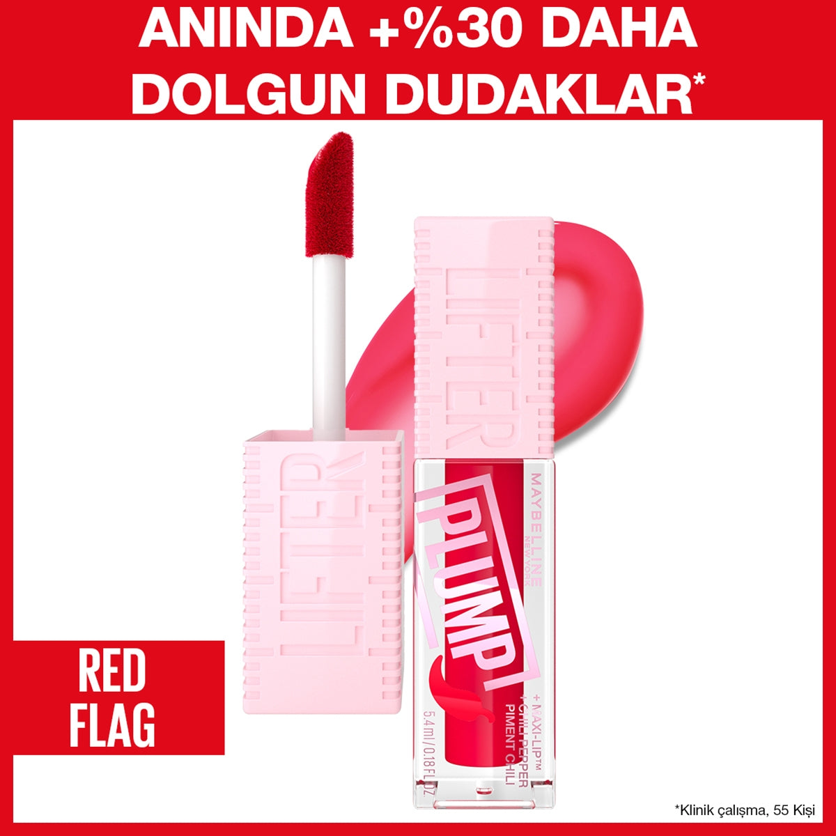 Lifter Plump Dudak Parlatıcısı 004 Red Flag