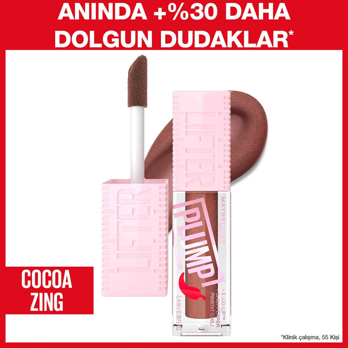 Lifter Plump Dudak Parlatıcısı 007 Cocoa Zing