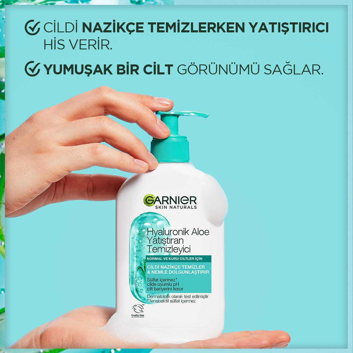 Hyaluronik Aloe Nemlendiren ve Yatıştıran Temizleyici 250 ML