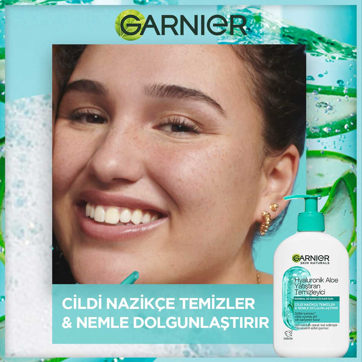 Hyaluronik Aloe Nemlendiren ve Yatıştıran Temizleyici 250 ML