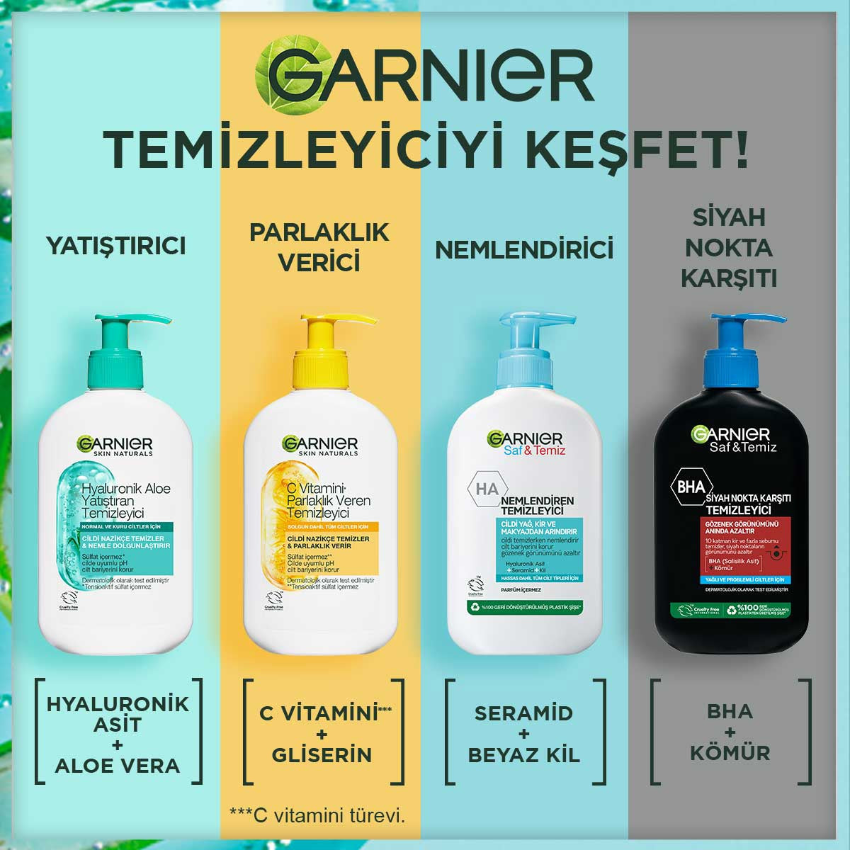 Hyaluronik Aloe Nemlendiren ve Yatıştıran Temizleyici 250 ML