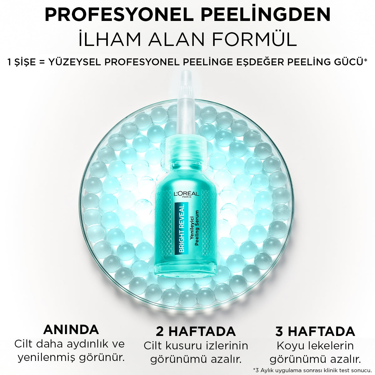 Bright Reveal Koyu Lekelere Karşı Hızlı Etkili Yenileyici Peeling Serum 25% [AHA + BHA + PHA] 25ml