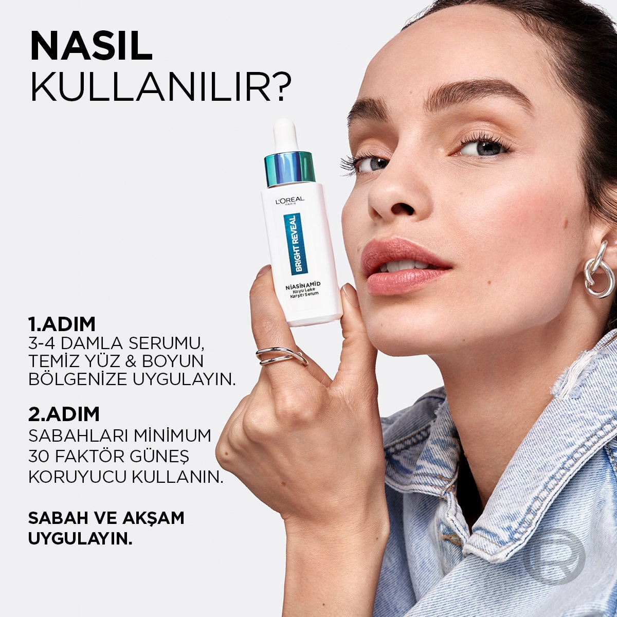 Bright Reveal Sivilce, Güneş, Yaşlanma Lekelerinde Etkili Koyu Leke Karşıtı Serum 10%Niasinamid 30ml