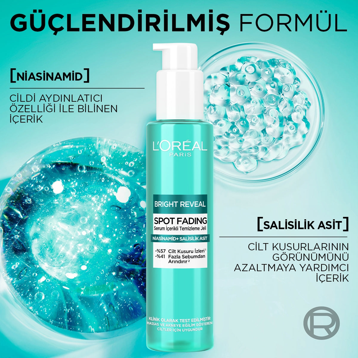 Bright Reveal Cilt Kusuru İzi Karşıtı, Serum İçerikli Temizleme Jeli Niasinamid+Salisilik Asit 150ml