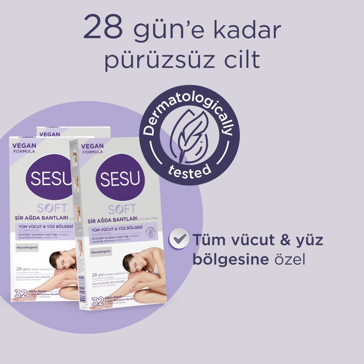 Soft Yüz ve Vücut Ağda Bandı 32'li