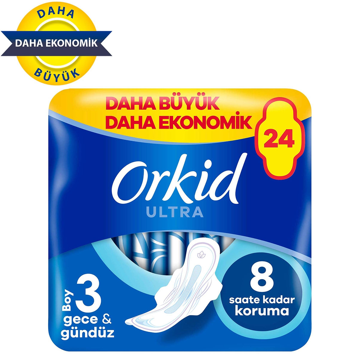 Orkid Ultra Extra Dörtlü Paket Gece 24 Adet