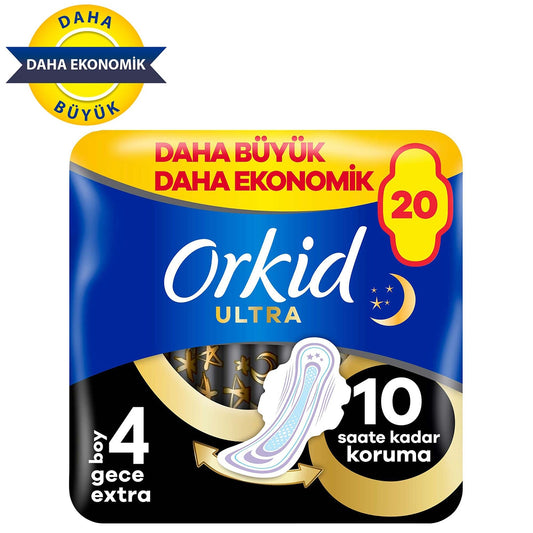 Orkid Ultra Extra Dörtlü Paket Gece Extra 20 Adet