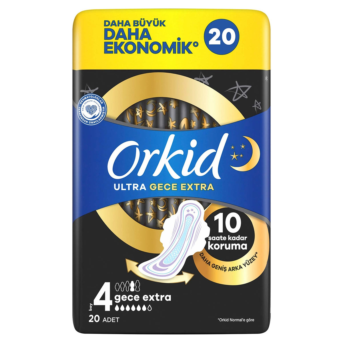 Orkid Ultra Extra Dörtlü Paket Gece Extra 20 Adet