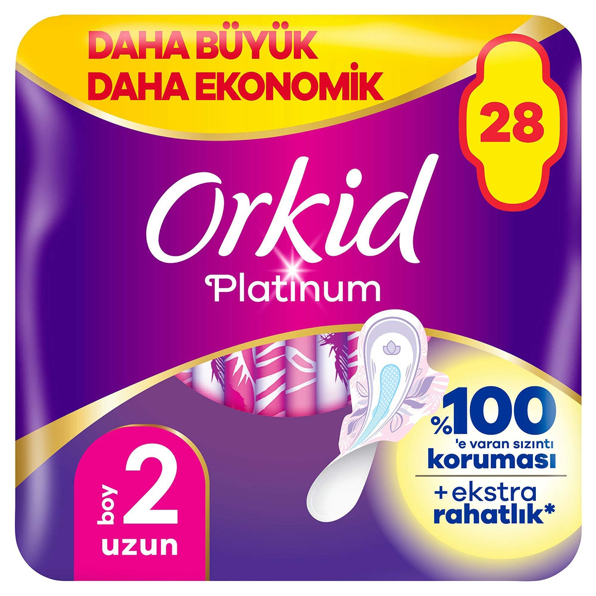 Orkid Platinium Dörtlü Paket Uzun 28 Adet