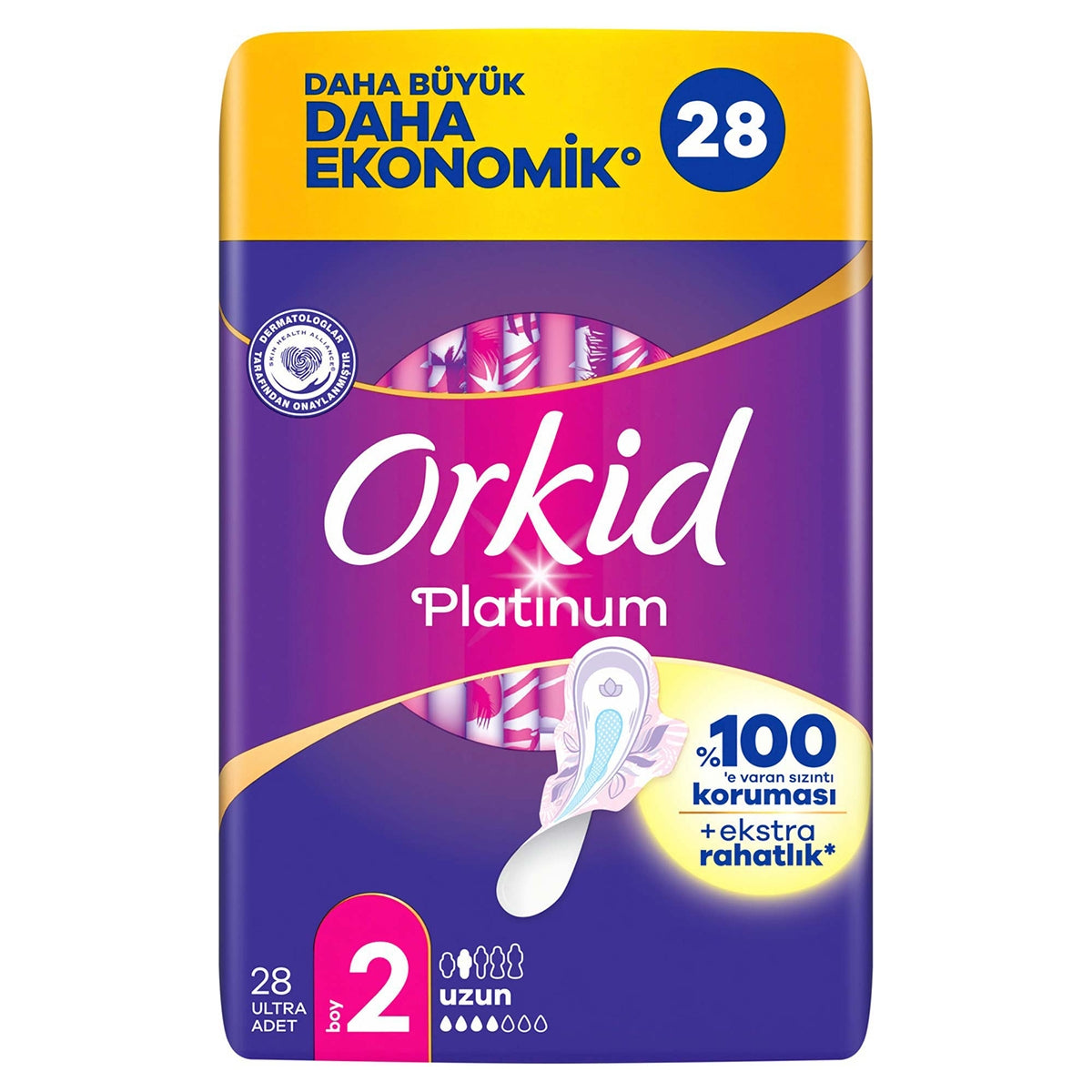 Orkid Platinium Dörtlü Paket Uzun 28 Adet