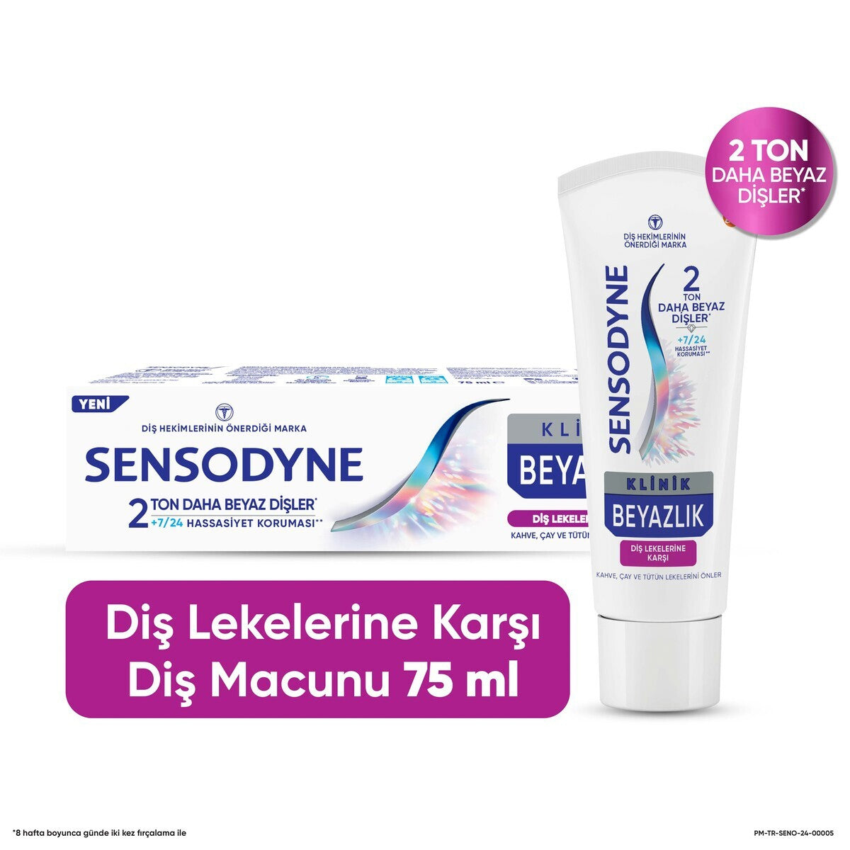 DIS MACUNU KLINIK BEYAZLIK DIS LEKELERINE KARSI 75 ML