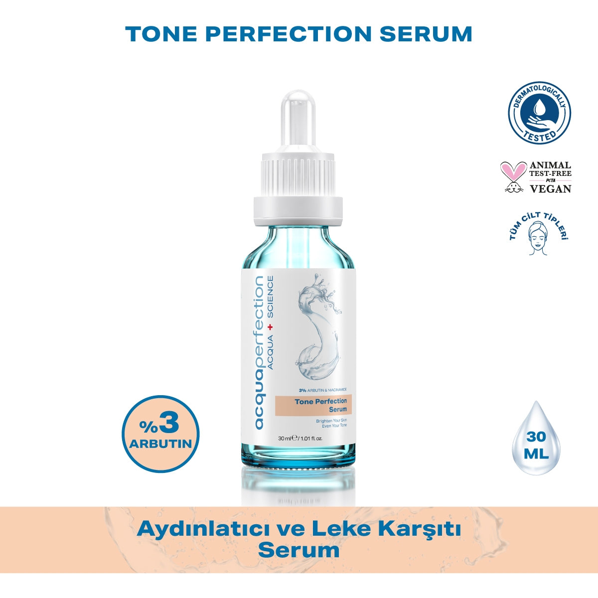 Yüz Bakım Serumu Aydınlatıcı ve Leke Karşıtı 30 ml