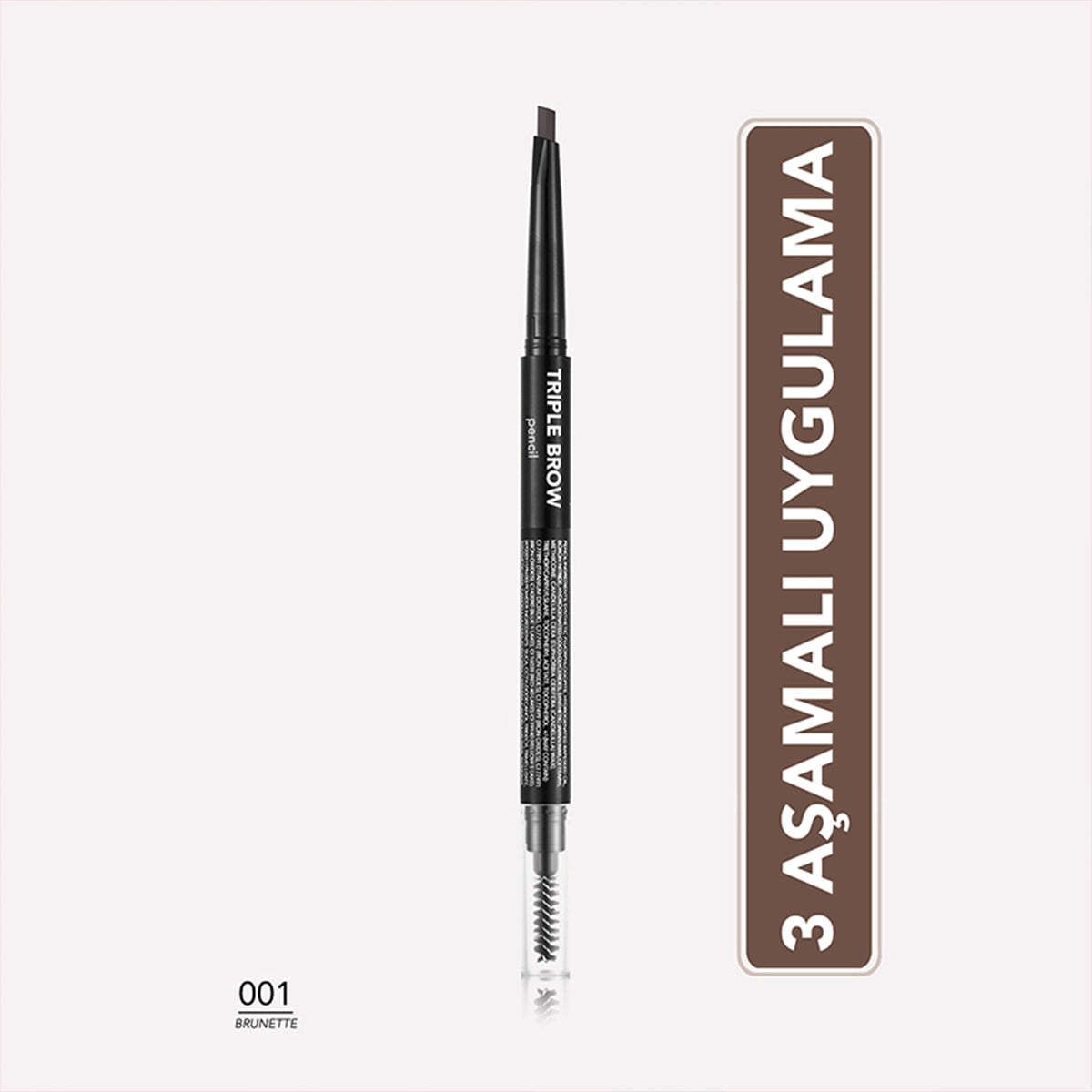 Flormar Kaş Kalemi Triple Brow Kremsi Dokulu 01 Brunette