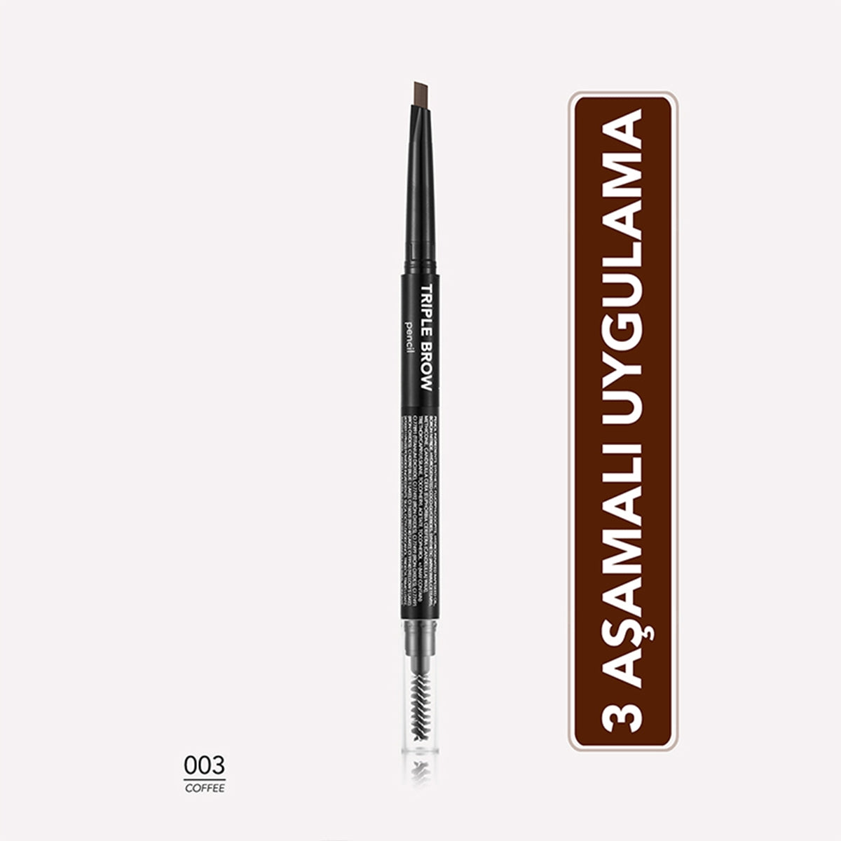 Flormar Kaş Kalemi Triple Brow Kremsi Dokulu 03 Coffee