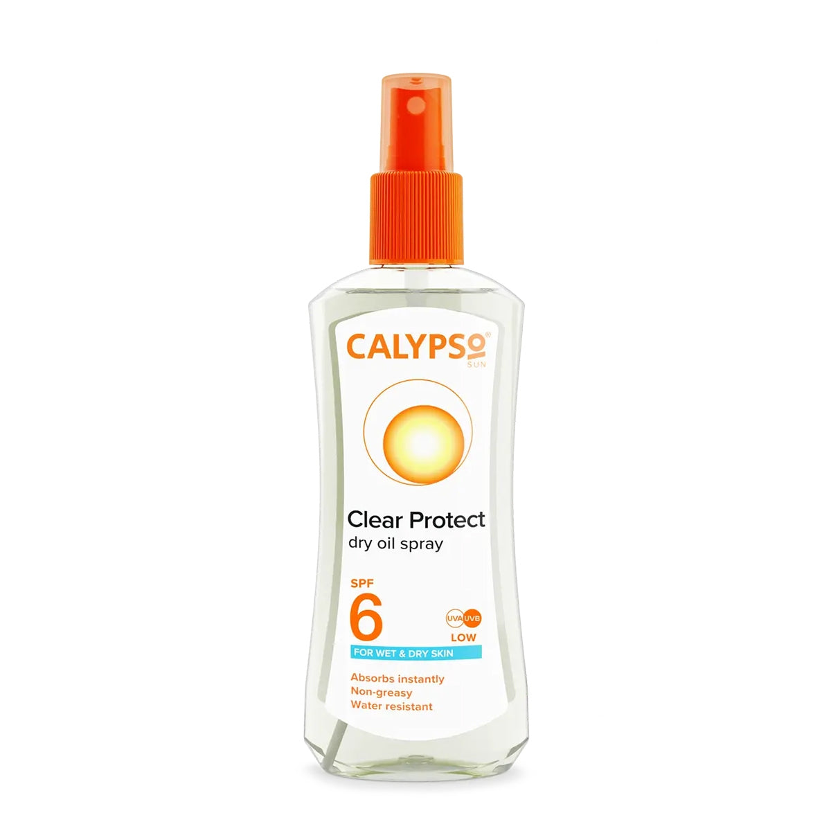 Calypso Clear Protect Spray for Wet/Dry Skin SPF6 200 ML