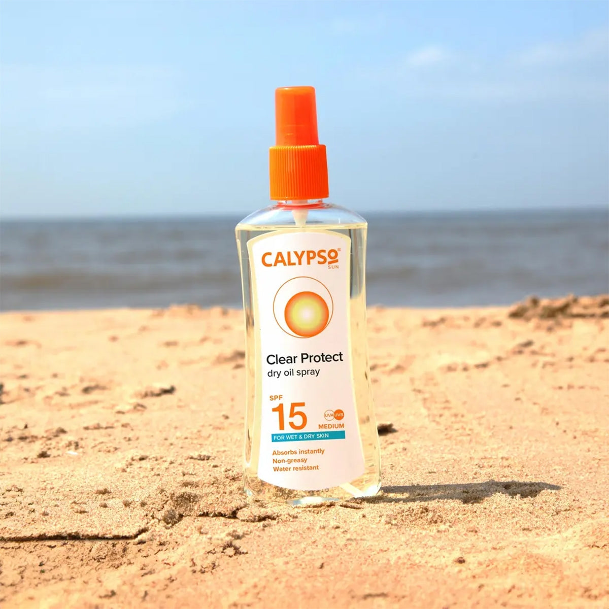 Calypso Clear Protect Spray for Wet/Dry Skin SPF15 200ML