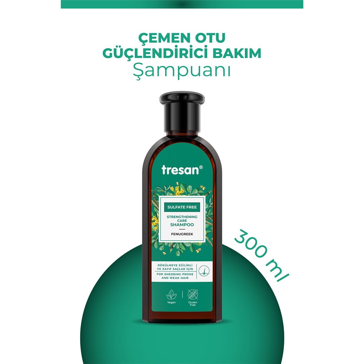 Şampuan Çemen Otu Güçlendirici Sülfatsız 300 ml