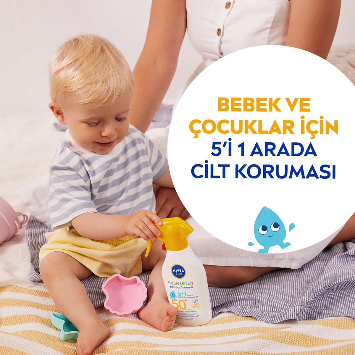 GUNES SPREYI HASSAS KORUMA BEBEK & COCUK  SPF50 270 ML