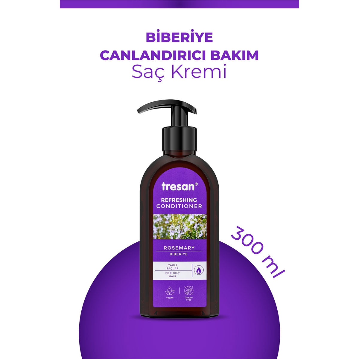 Saç Kremi Biberiye Canlandırıcı Sülfatsız 300 ml