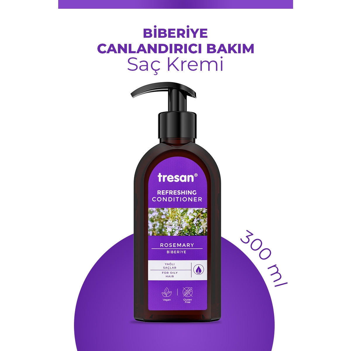 Saç Kremi Biberiye Canlandırıcı Sülfatsız 300 ml