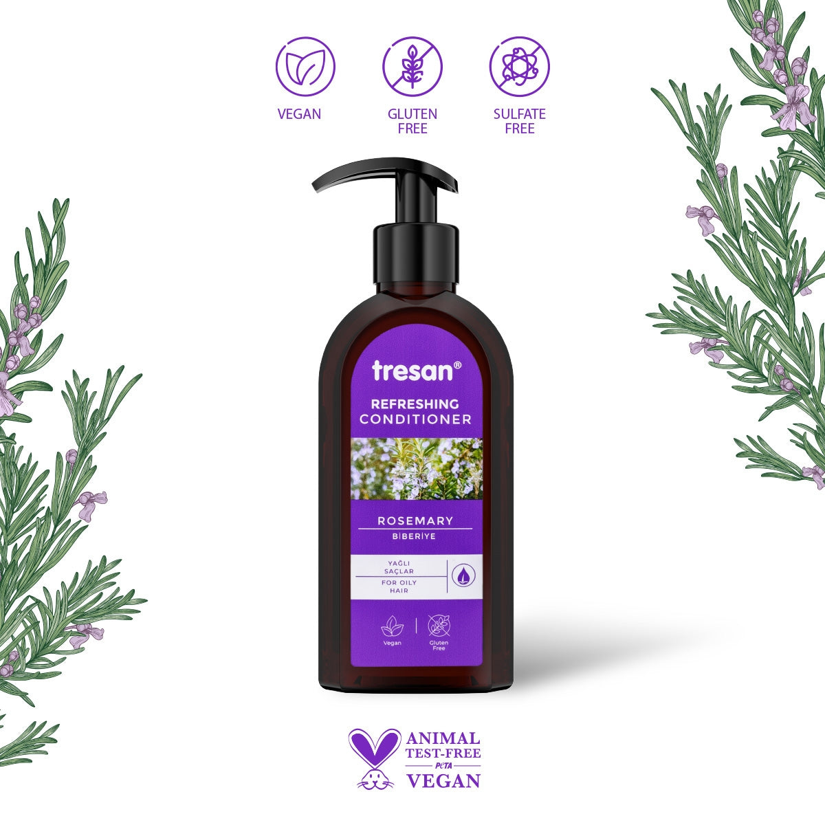 Saç Kremi Biberiye Canlandırıcı Sülfatsız 300 ml