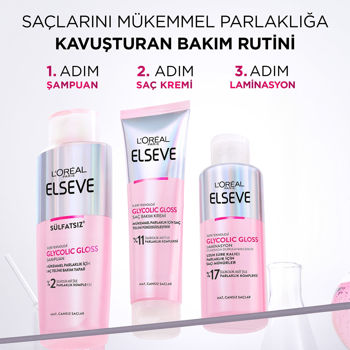 Elseve Saç Kremi Glycolic Gloss 150 ML