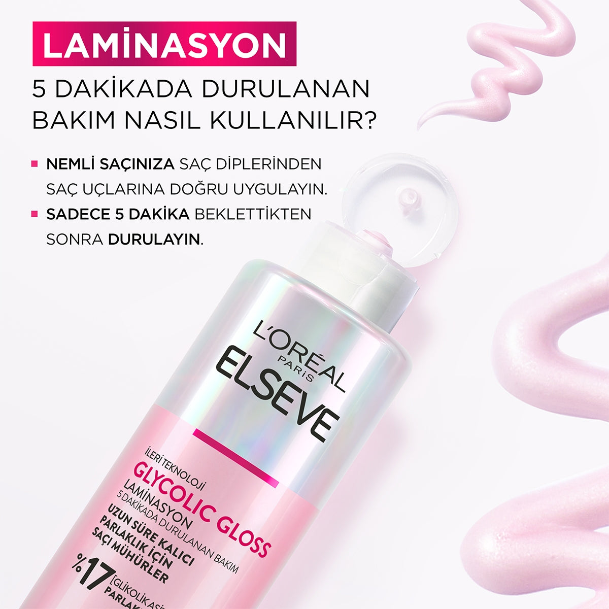 Elseve Laminasyon Bakımı Glycolic Gloss 200 ML