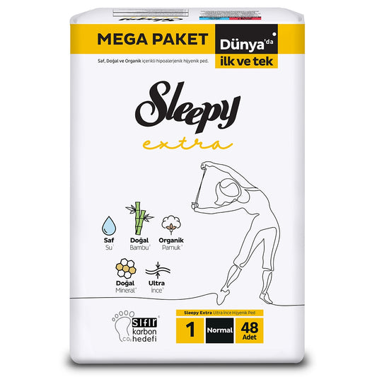 Sleepy Hijyenik Ped Extra Mega Normal 48'Li