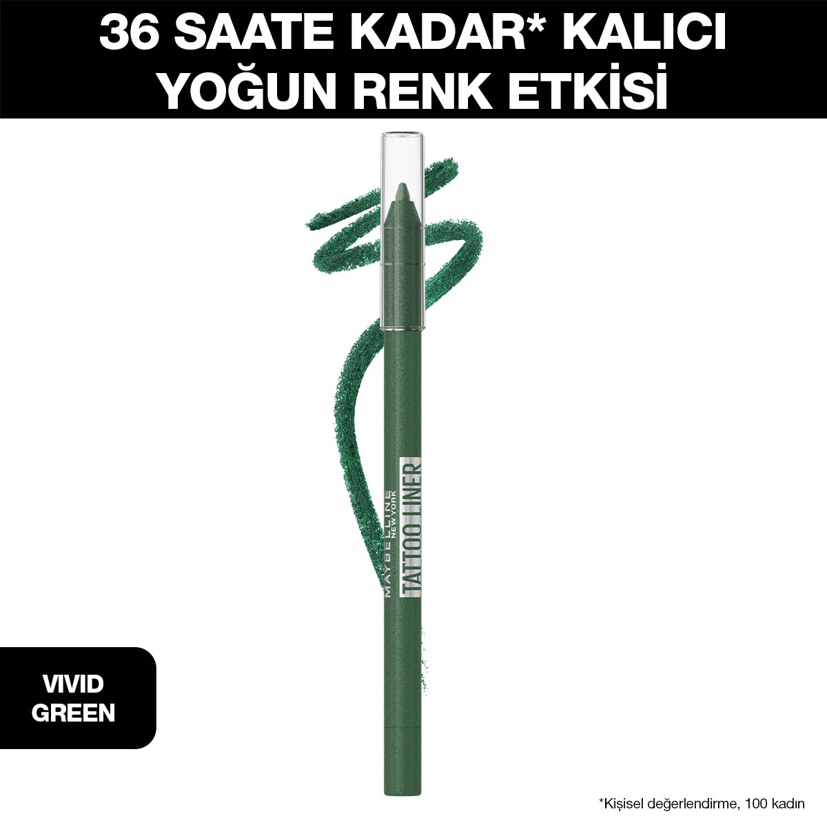 Tatto Gel Göz Kalemi Vıvıd Green