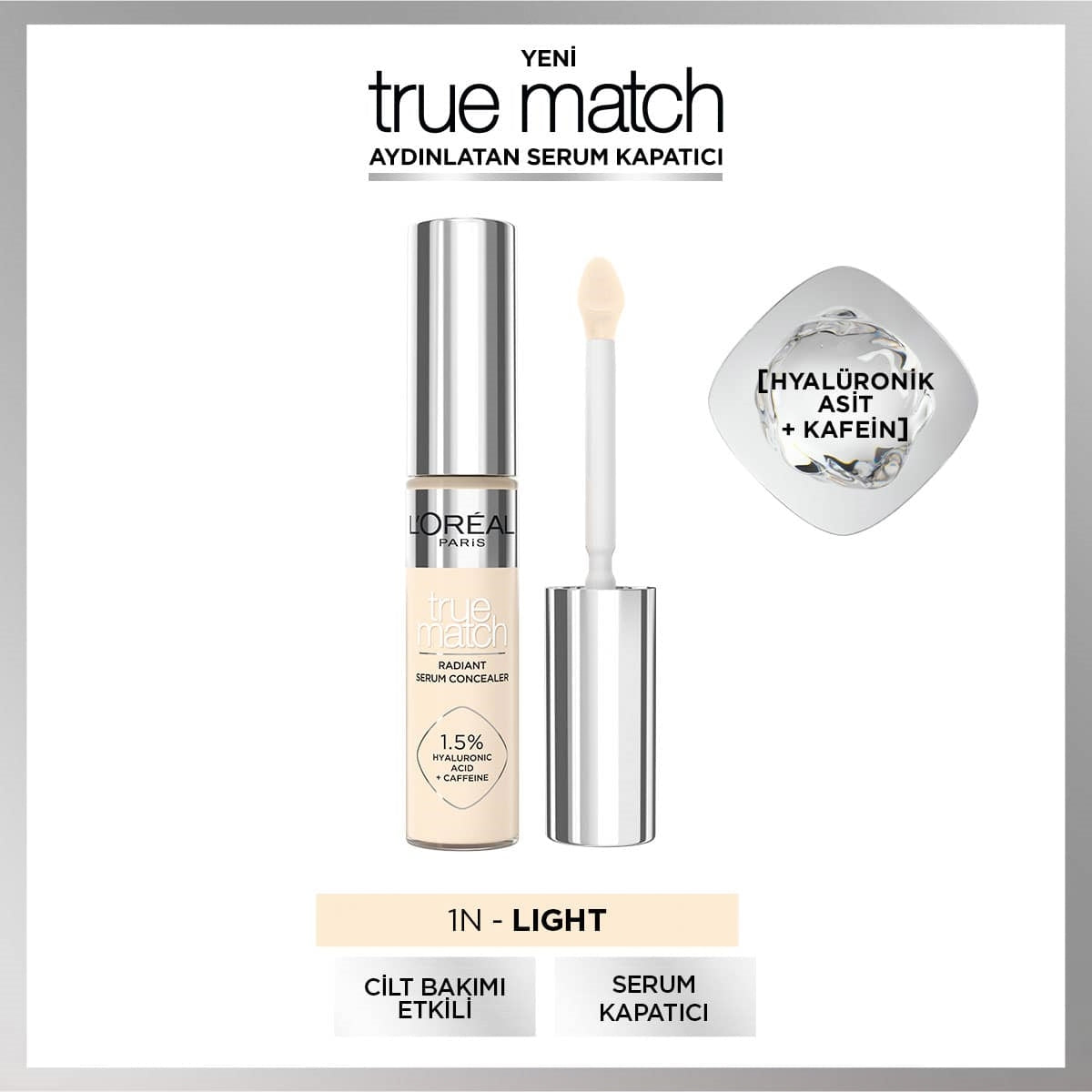 True Match Serum Kapatıcı 1N Light Clair