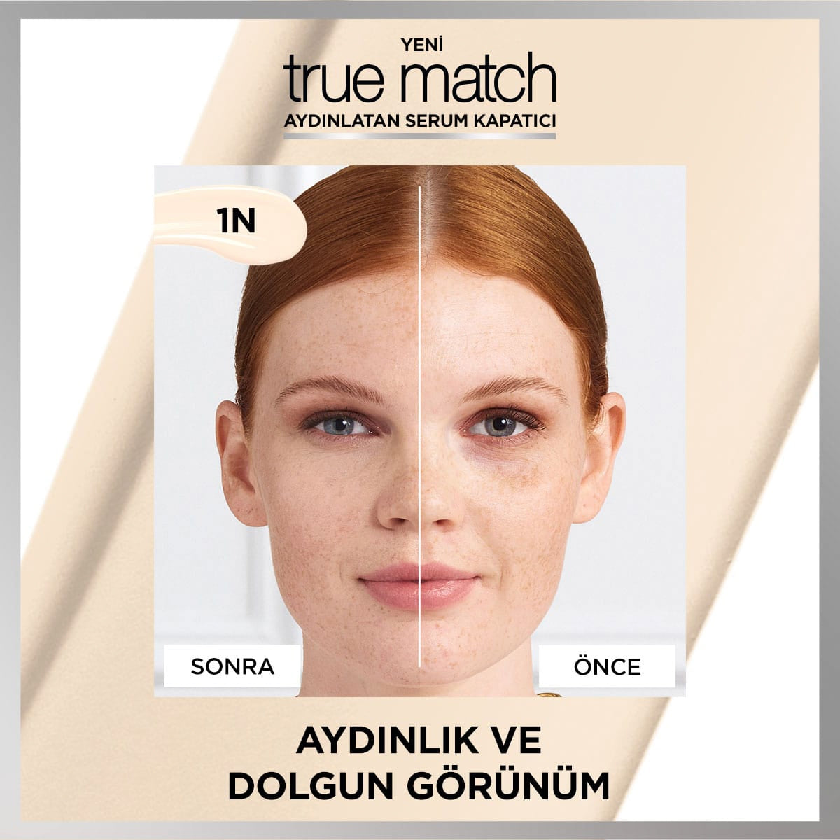 True Match Serum Kapatıcı 1N Light Clair