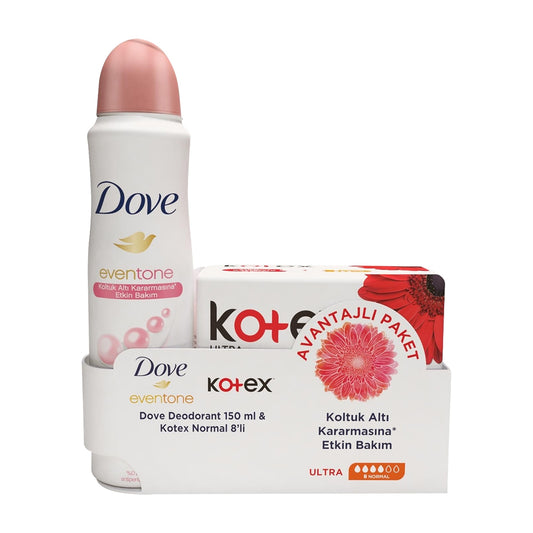 Deodorant Eventone 150 ml + Kotex 8'li Hijyenik Ped Normal