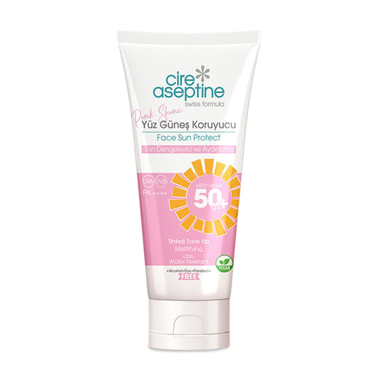 YUZ GUNES KREMI TON DENGELEYICI PEMBE SPF50 50 ML