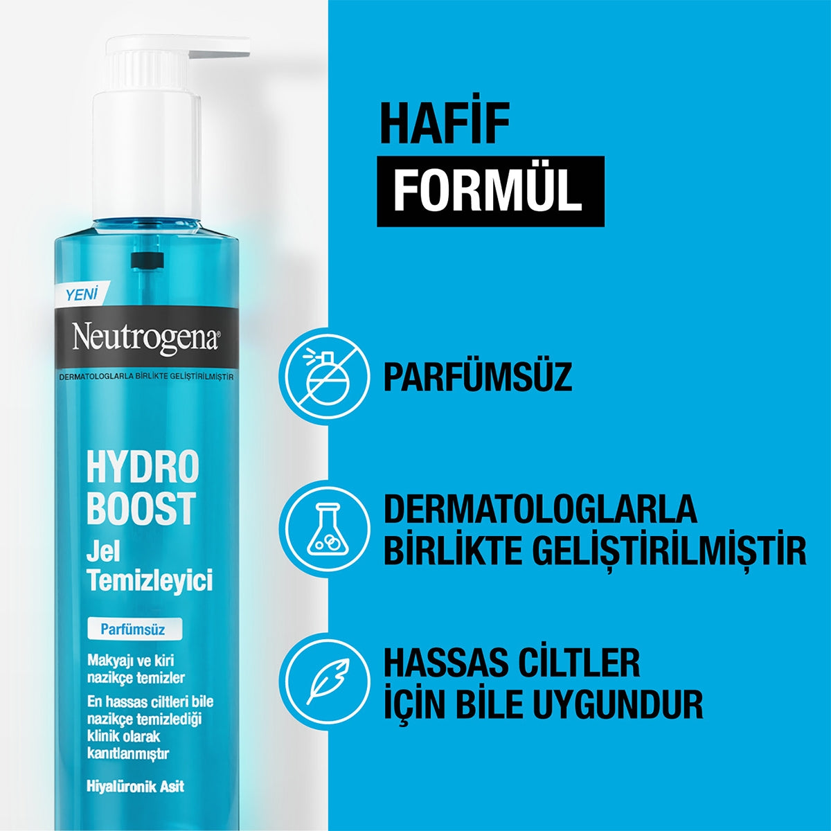 YUZ TEMIZLEME JELI HYDRO BOOST 200 ML