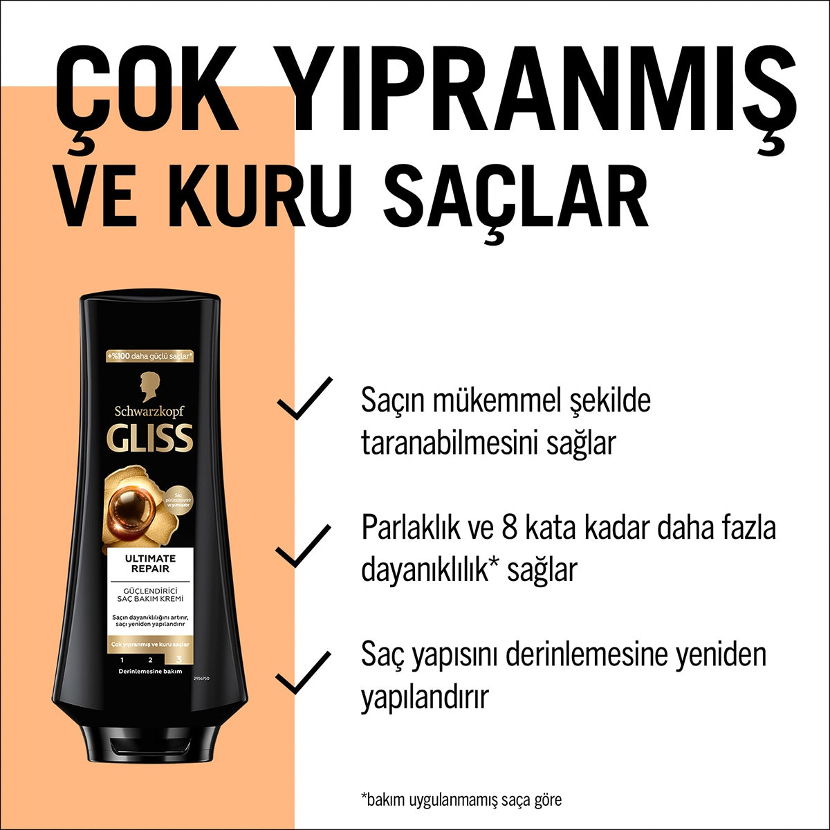 Saç Bakım Kremi Ultimate Repair 360 Ml