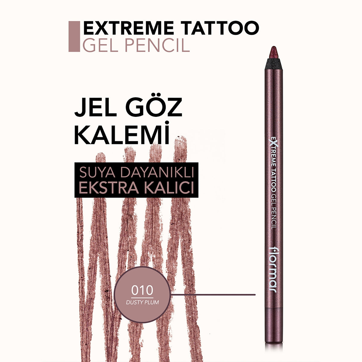 Göz Kalemi Extreme Tattoo Jel 10 Dusty Plum