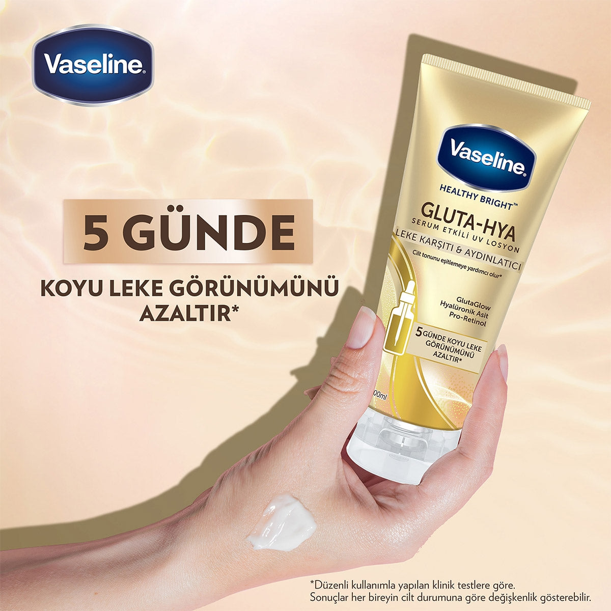 Gluta Hya Serum Etkili UV Losyon Leke Karşıtı ve Aydınlarıcı 200 ml