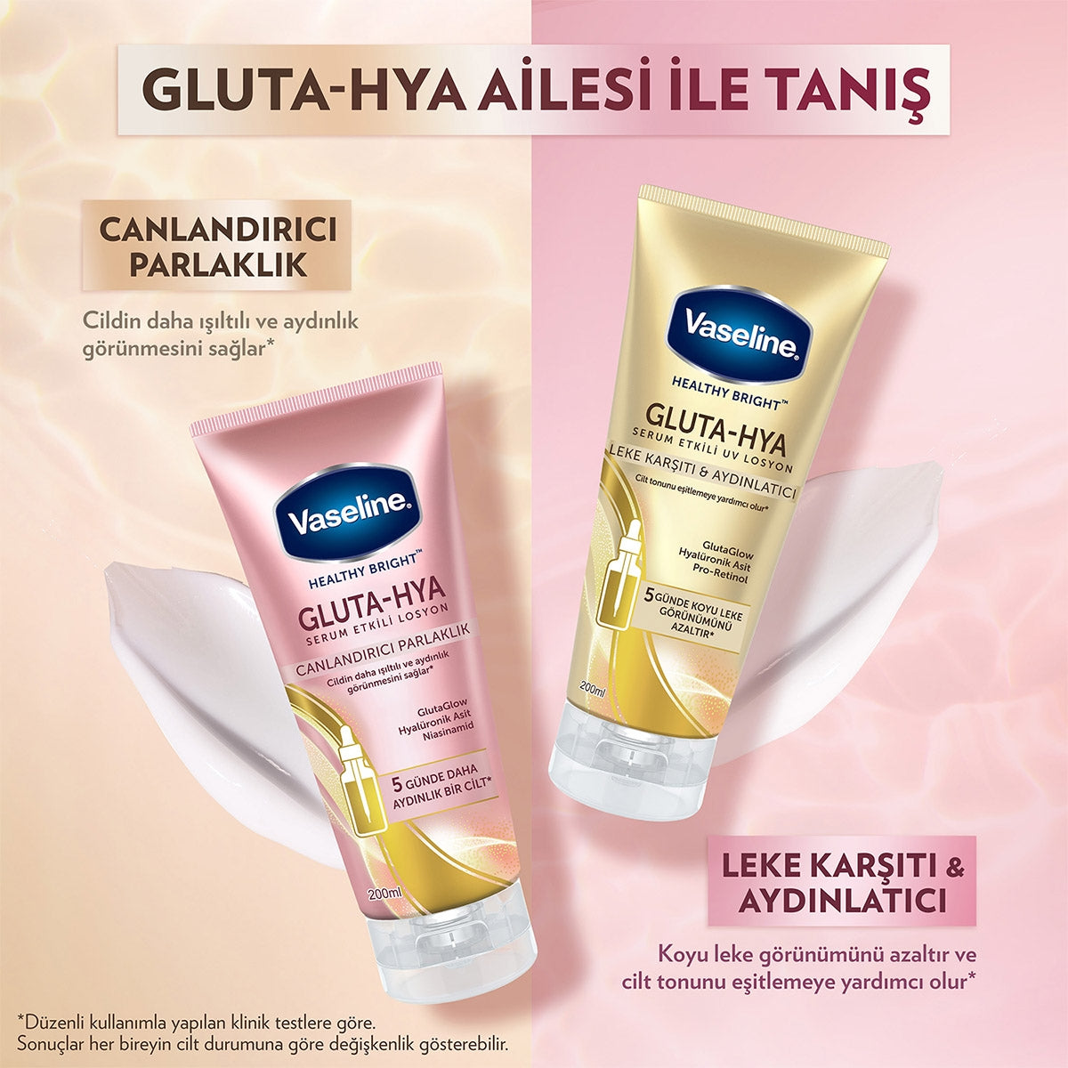 Gluta Hya Serum Etkili UV Losyon Leke Karşıtı ve Aydınlarıcı 200 ml