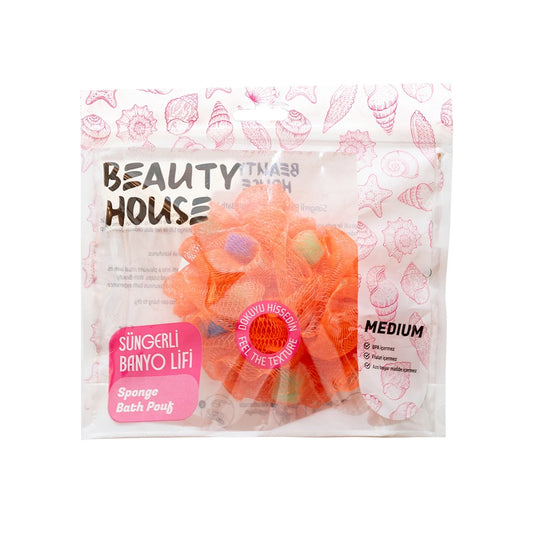 Beauty House Süngerli Banyo Lifi Medium- Turuncu