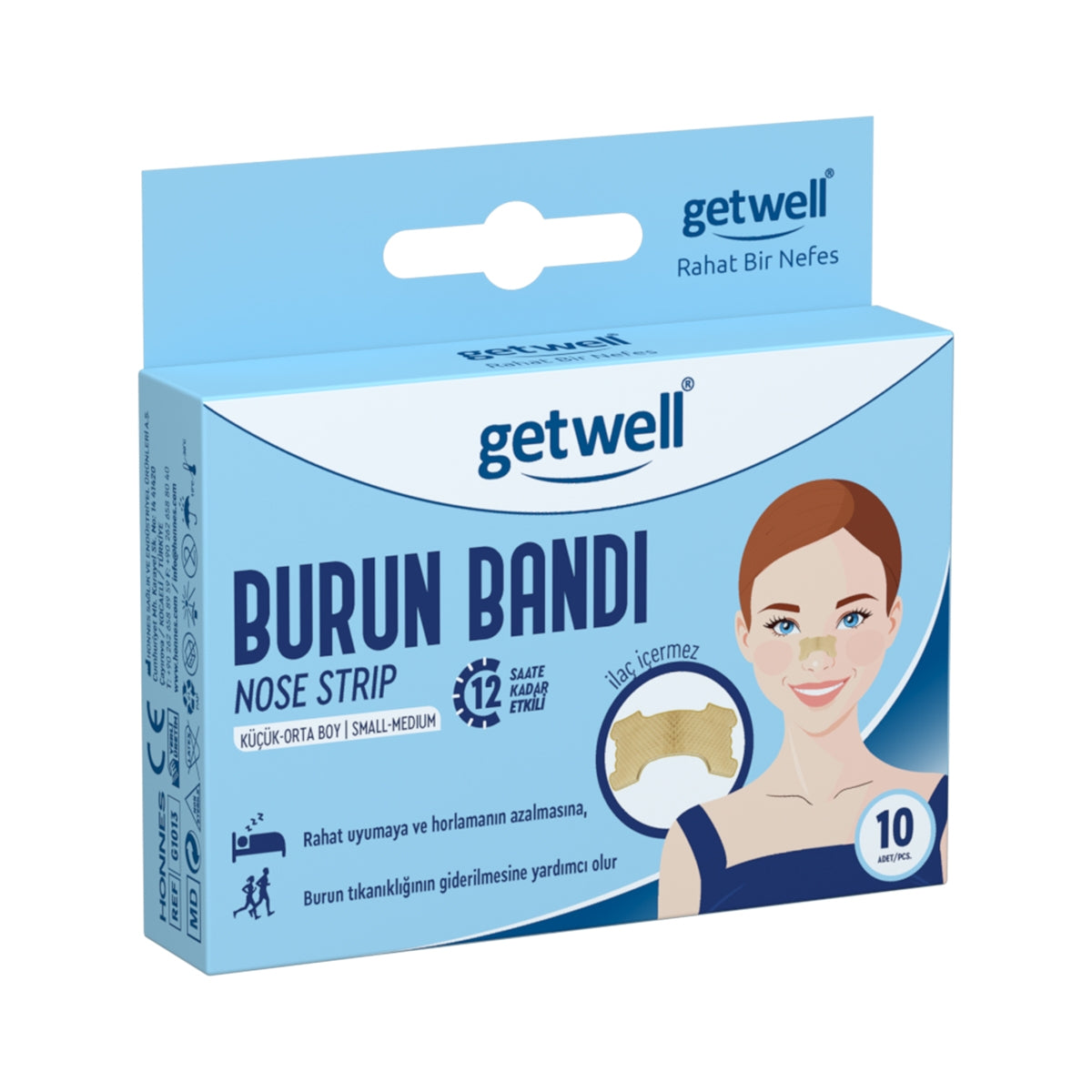 Burun Bandı Küçük/Orta Boy 10'lu