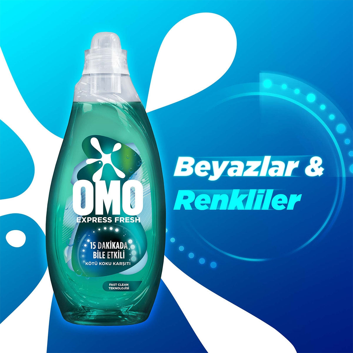 ÇAMAŞIR DETERJANI EXPRESS FRESH BEYAZ & RENKLİ 1480 ML