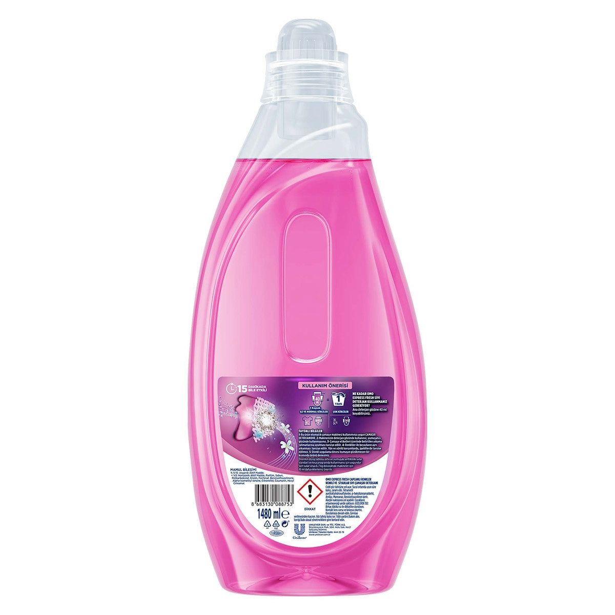 ÇAMAŞIR DETERJANI EXPRESS FRESH RENKLİ & SİYAH 1480 ML