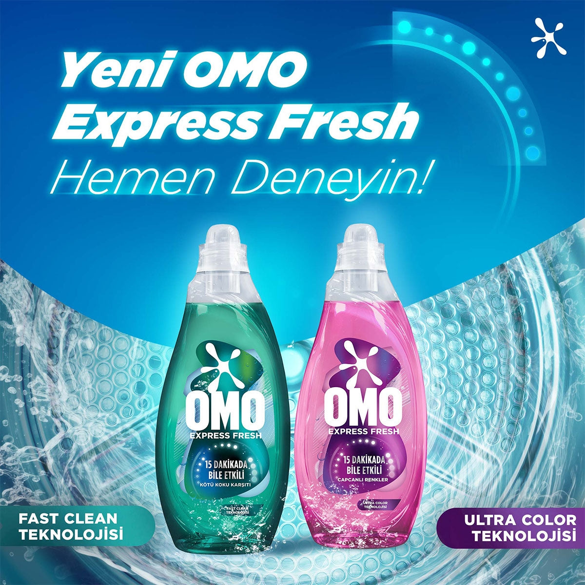 ÇAMAŞIR DETERJANI EXPRESS FRESH RENKLİ & SİYAH 1480 ML