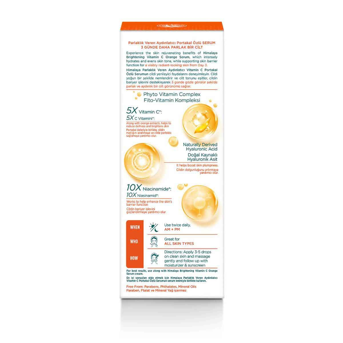 Parlaklık Veren Aydınlatıcı Vitamin C Portakal Özlü Serum 30ml