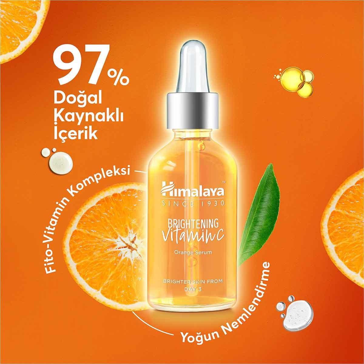 Parlaklık Veren Aydınlatıcı Vitamin C Portakal Özlü Serum 30ml