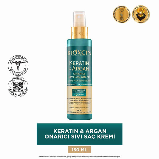 Keratin & Argan Onarıcı Sıvı Saç Kremi 150 Ml