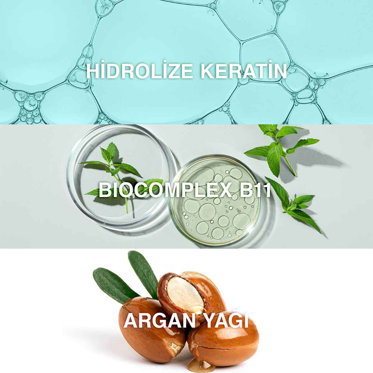 Keratin & Argan Onarıcı Şampuan 300 Ml