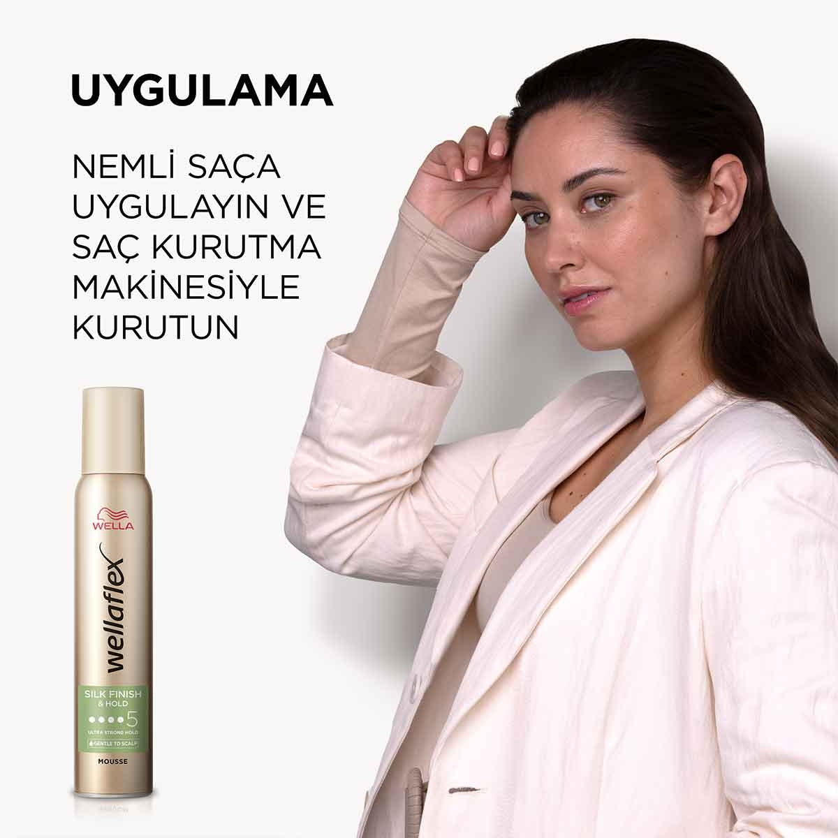 Wellaflex Saç Köpüğü İpeksi Bitiş & Ultra Güçlü Tutuş 200 Ml