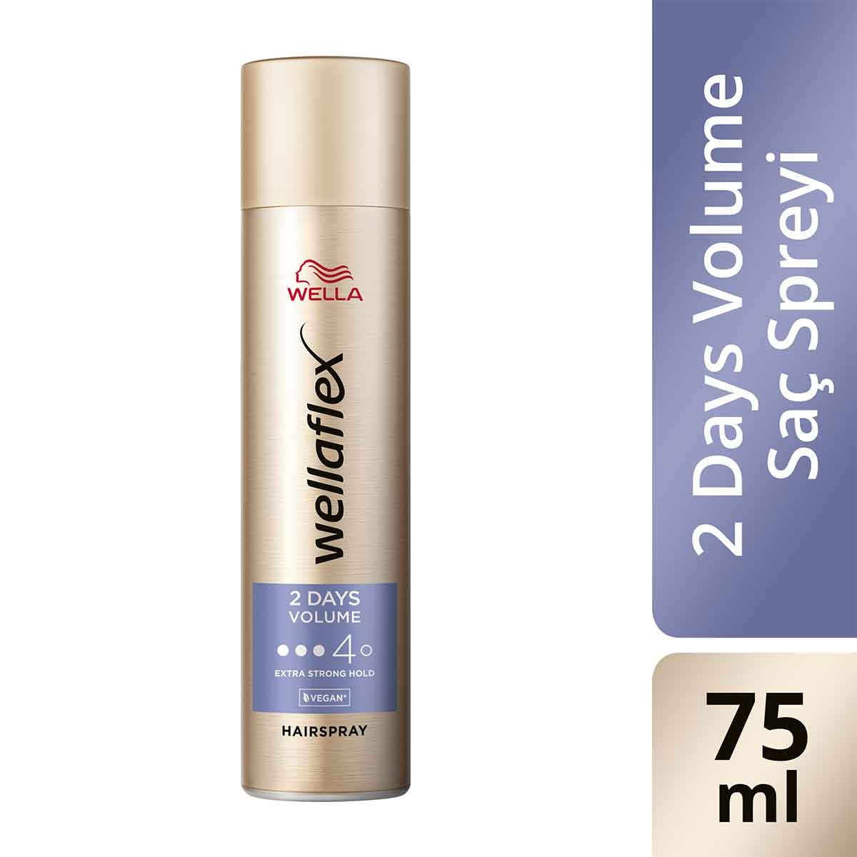 Wellaflex Saç Spreyi 2 Günlük Hacim Extra Güçlü Tutuş 75 Ml